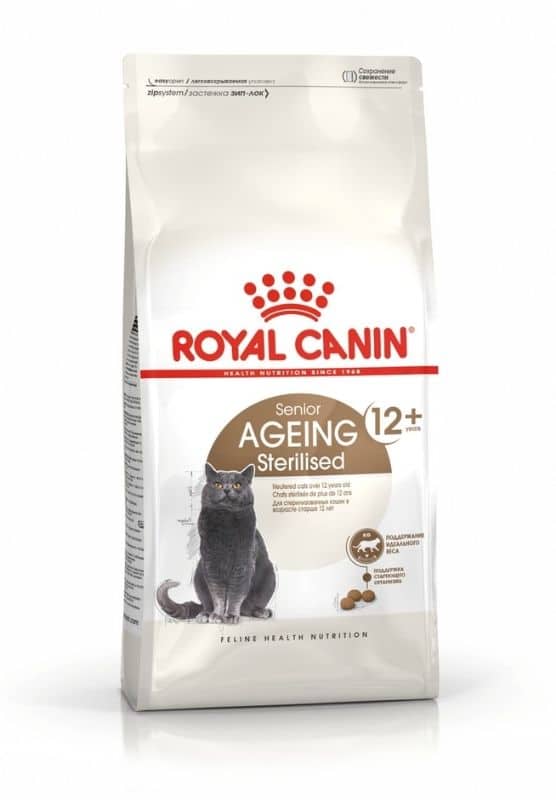 royal canin sterilised 12+ cat food sausas sterilizuotų kačių maistas, nuo 12 metų