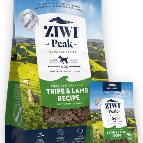 Ziwi Peak Tripe and Lamb Air Dried sausas maistas šunims su žarnokais ir ėriena