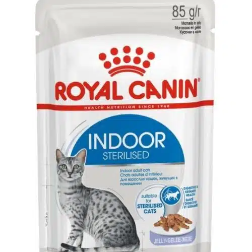 Royal Canin Indoor Jelly konservai naminėms katėms želė 12 x 0,85g