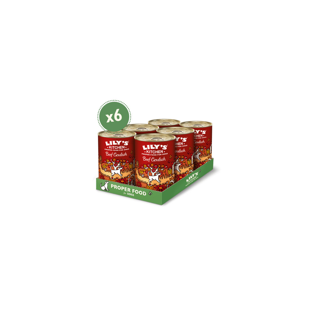 lily's kitchen beef goulash - konservai šunims su jautiena, moliūgu, morkomis 6x400gr