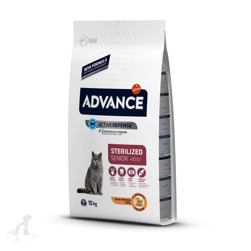 advance sterilized senior 10kg kačių maistas vyresnioms katėms