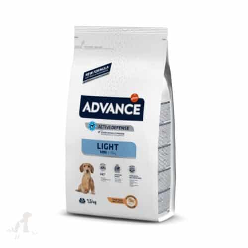 advance light mini 1,5kg mažų veislių šunims turintiems viršsvorio 11,49