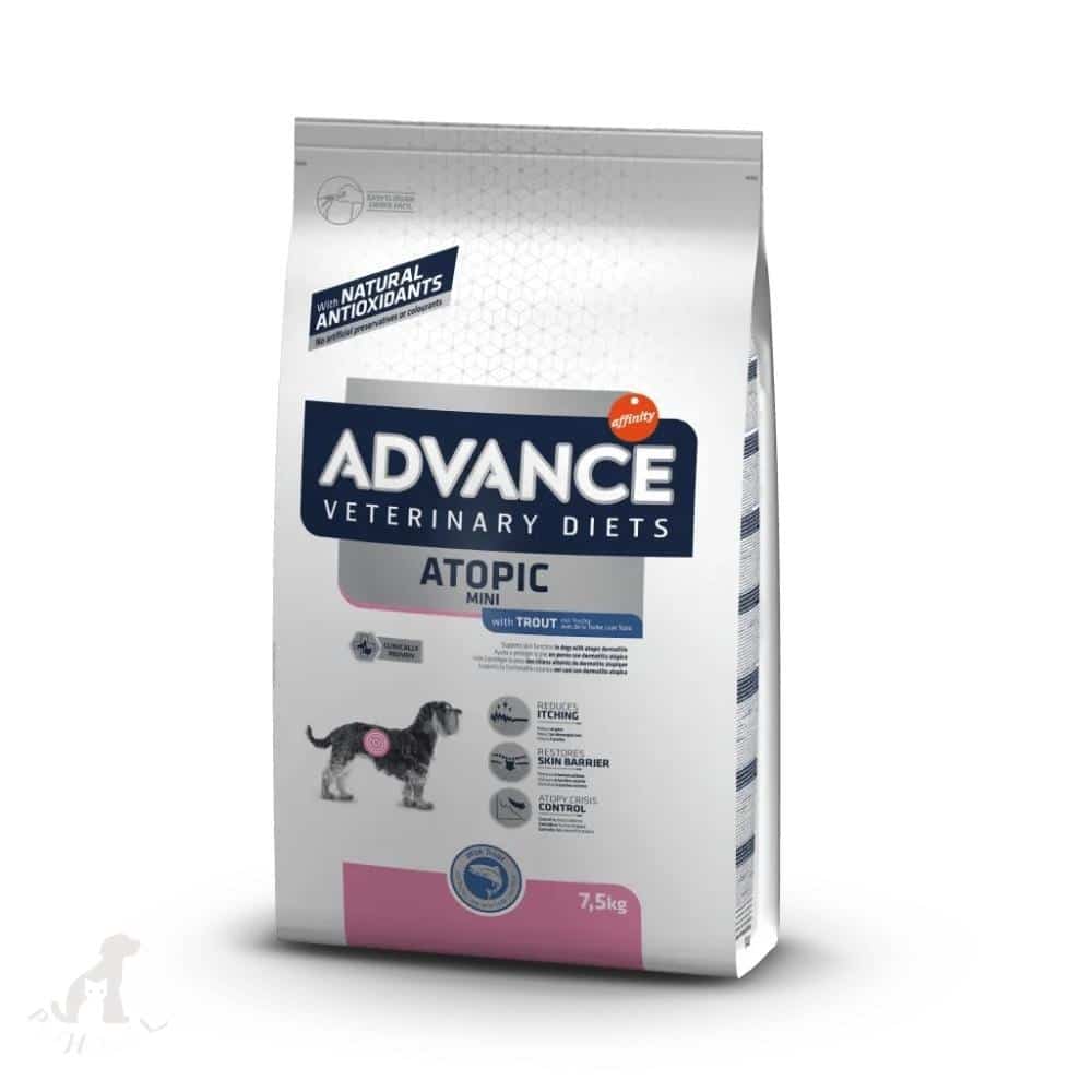 advance veterinary diets atopic mini 7,5kg dog sausas pašaras šunims