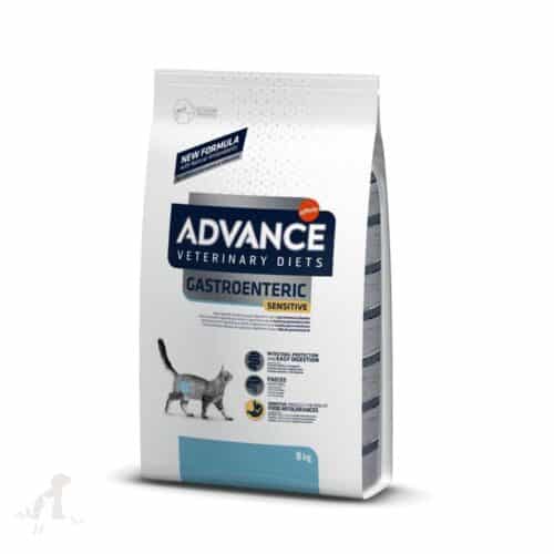 advance veterinary diets gastroenteric sensitive 8kg cat sausas pasaras katems 7890