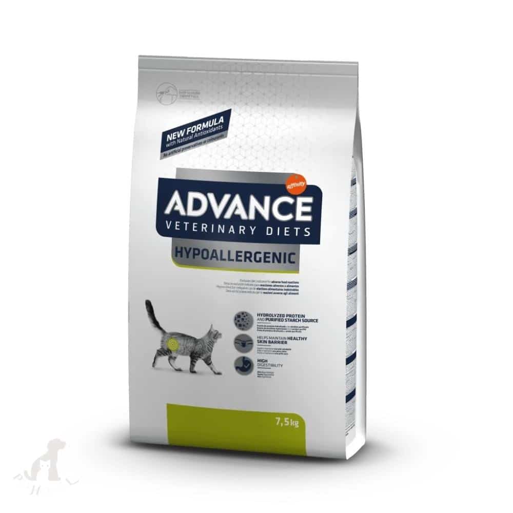 advance veterinary diets hypoallergenic cat 1,25kg ir 7,5kg sausas pašaras katėms