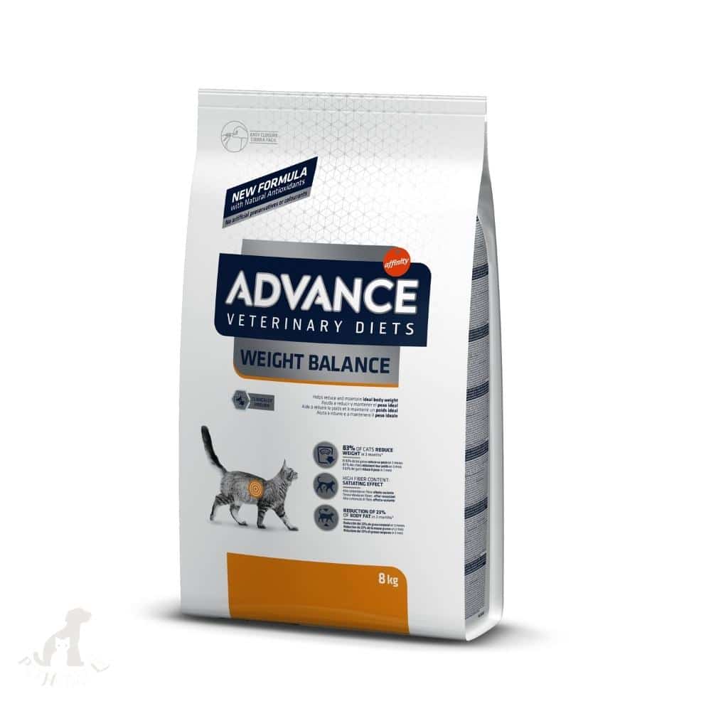 advance veterinary diets weight balance cat 1,5kg, 3kg ir 8kg sausas pašaras katėms