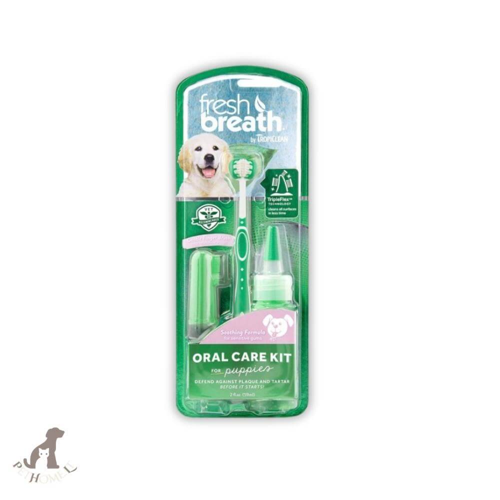 tropiclean fresh breath oral care kit for puppies