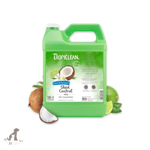 tropiclean lime & coconut shed control pet shampoo 3.8l