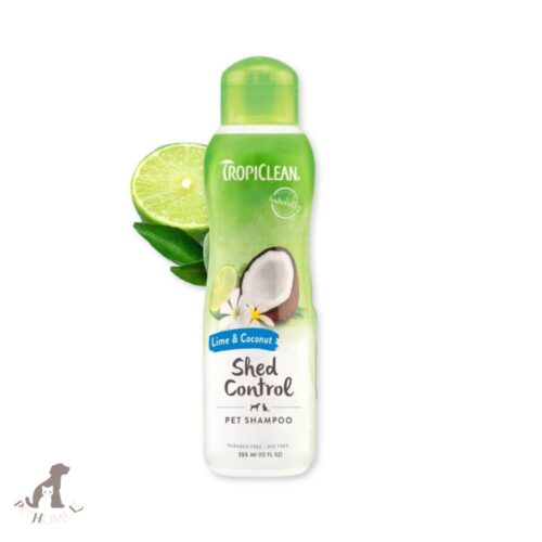 tropiclean lime & coconut shed control pet shampoo 355ml