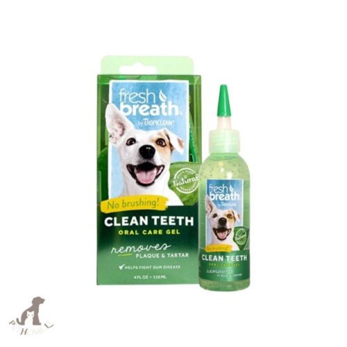 tropiclean fresh breath clean teeth oral care gel for dogs