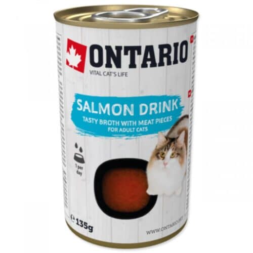 ontario salmon drink konservai - sriuba katėms su lašiša 135g