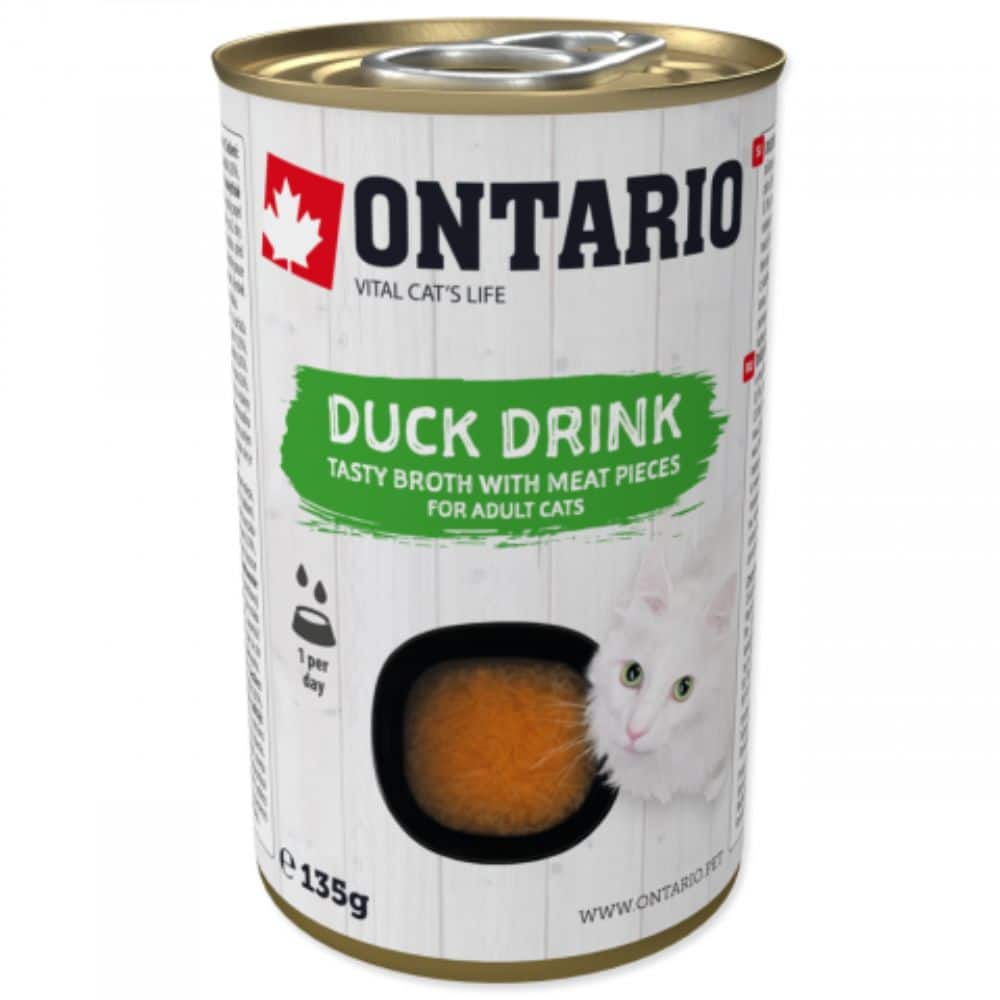 ontario duck drink konservai - sriuba katėms su antiena 135g