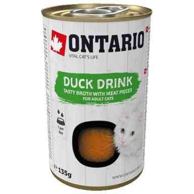 ONTARIO duck drink - sriuba katėms su antiena, 135g