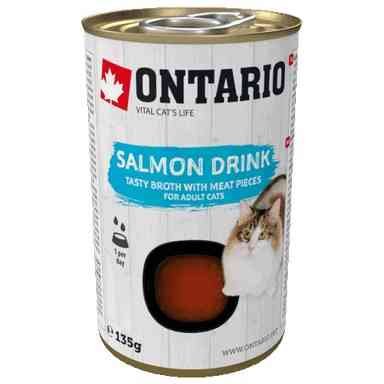 ONTARIO Salmon Drink - sriuba katėms su lašiša, 135g