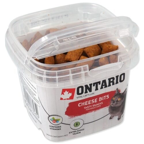 ONTARIO SNACK CHEESE BITS SKANĖSTAS KATĖMS su taurinu 75G