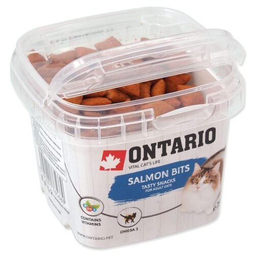 ONTARIO SNACK SALMON BITS SKANĖSTAS KATĖMS 75G