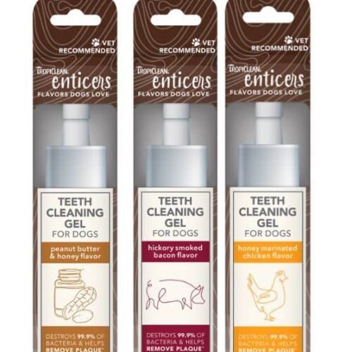 TROPICLEAN TEETH CLEANING GEL - dantų valymo gelis įv. skonių, 59ml