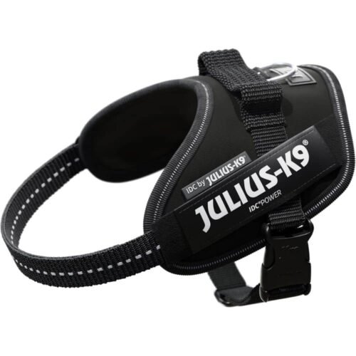 Julius K-9 IDC Powerharness petnešos šunims (juoda)