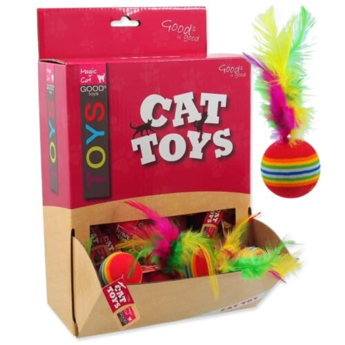 Magic Cat - kamuoliukas su plunksnomis 3,8cm