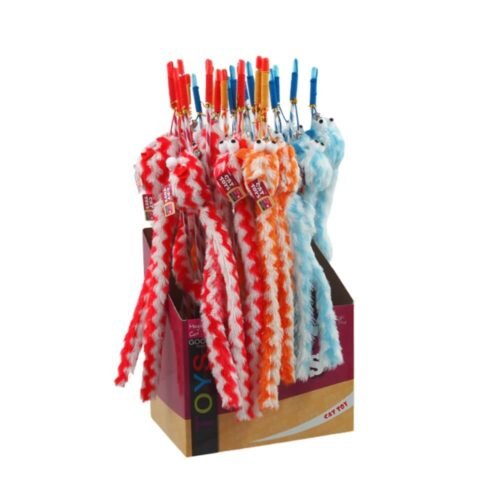 Magic cat - žaislas katei su virve ir pele su ilga uodega