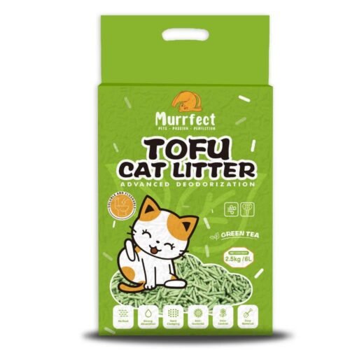 Murrfect Green tea tofu kraikas katėms žaliosios arbatos kvapo sušokantis, nedulkantis 6l