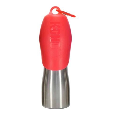 KONG H2O Stainless Steel Water Bottle Red 740 ml gertuvė