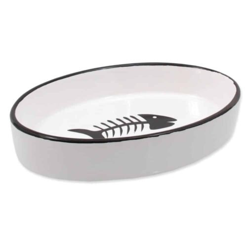 Keramikinis dubenėlis katėms 16x11x3cm