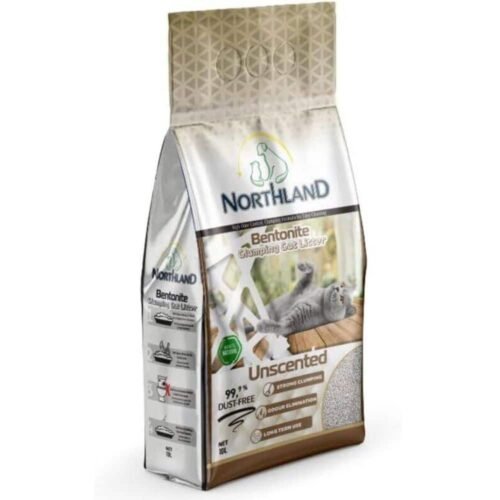 Northland Unscented bekvapis bentonitinis kraikas katėms 10l
