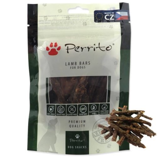 Perrito Lamb Bars skanėstai šunims ėrienos juostelės 100g
