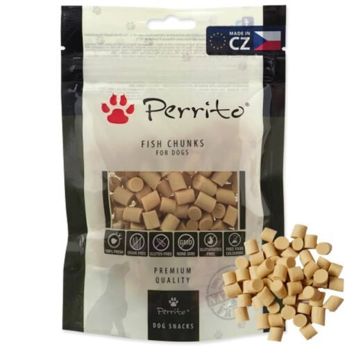 Perrito Fish Chunks skanėstai šunims gabaliukai su žuvimi 100g