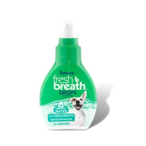 TROPICLEAN FRESH BREATH DROPS LAŠAI Į VANDENĮ GYVŪNAMS oralinei higienai