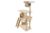 Draskyklė / laipynė katėms 142cm, smėlio spalvos